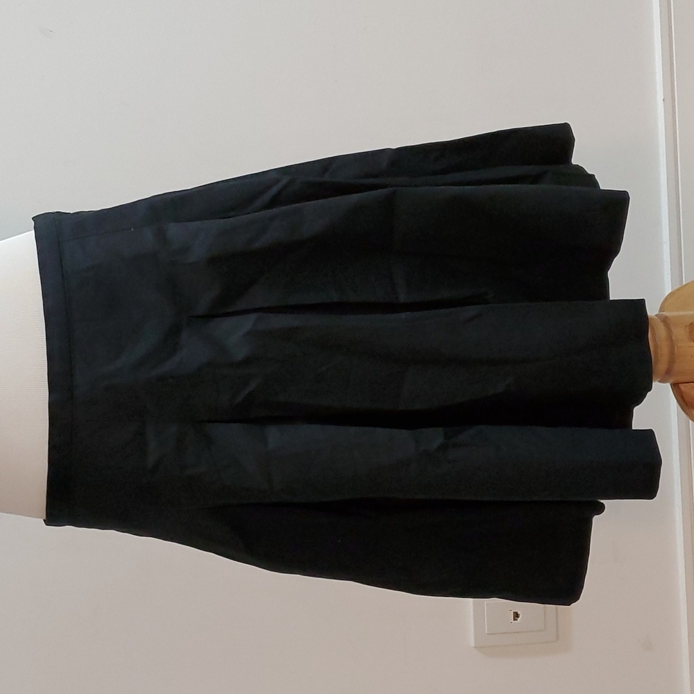 Talula Babaton black cotton knee-length skirt
